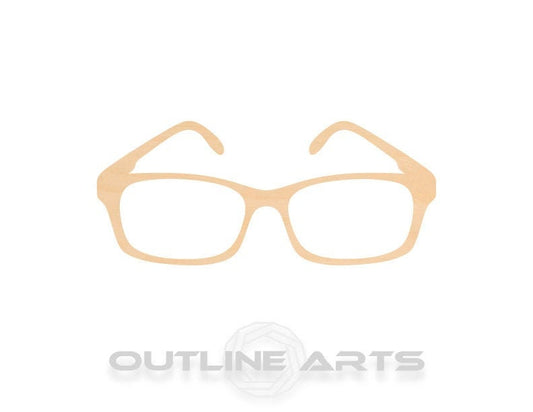 Unfinished Wooden Eyeglasses Shape | Craft Supply **Bulk Pricing Available**  SHIPS FAST*thicknesses are NOMINAL*