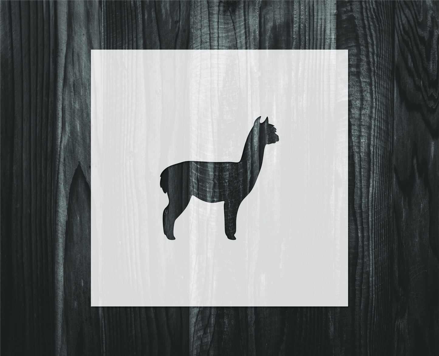 Alpaca stencil, Mylar reusable stencil, Stencil, FAST SHIPPING