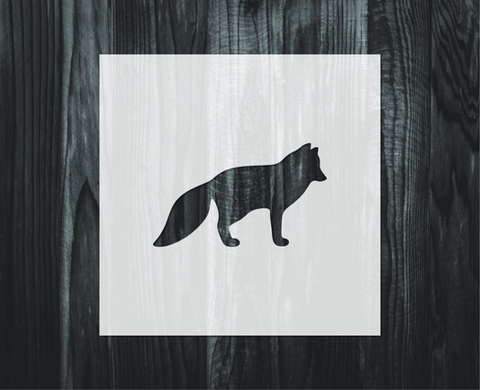 Arctic Fox stencil, Mylar reusable stencil, Stencil, FAST SHIPPING