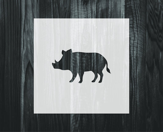 Boar stencil, Mylar reusable stencil, Stencil, FAST SHIPPING