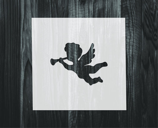 Cherub stencil, Mylar reusable stencil, Stencil, FAST SHIPPING