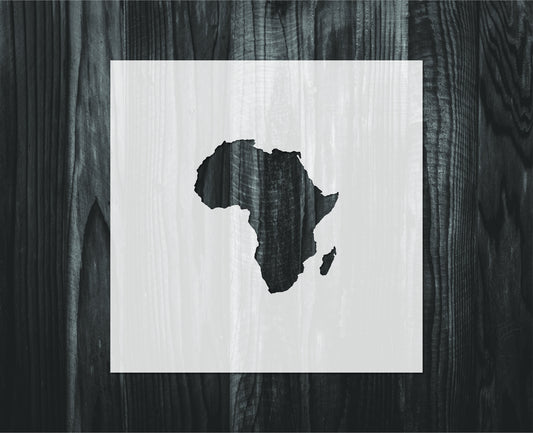 Africa stencil, Mylar reusable stencil, Africa, Stencil, FAST SHIPPING