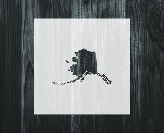 Alaska stencil, Mylar reusable stencil, Stencil, FAST SHIPPING