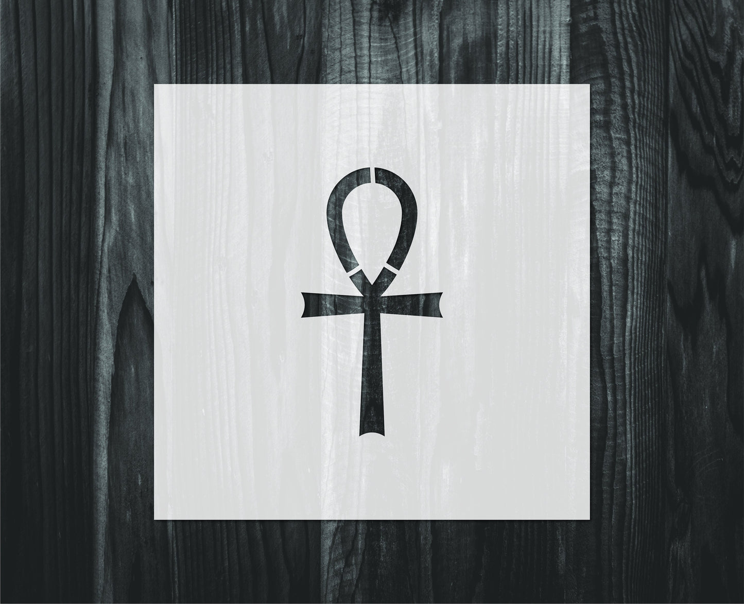 Ankh symbol stencil, Mylar reusable stencil, Stencil, FAST SHIPPING