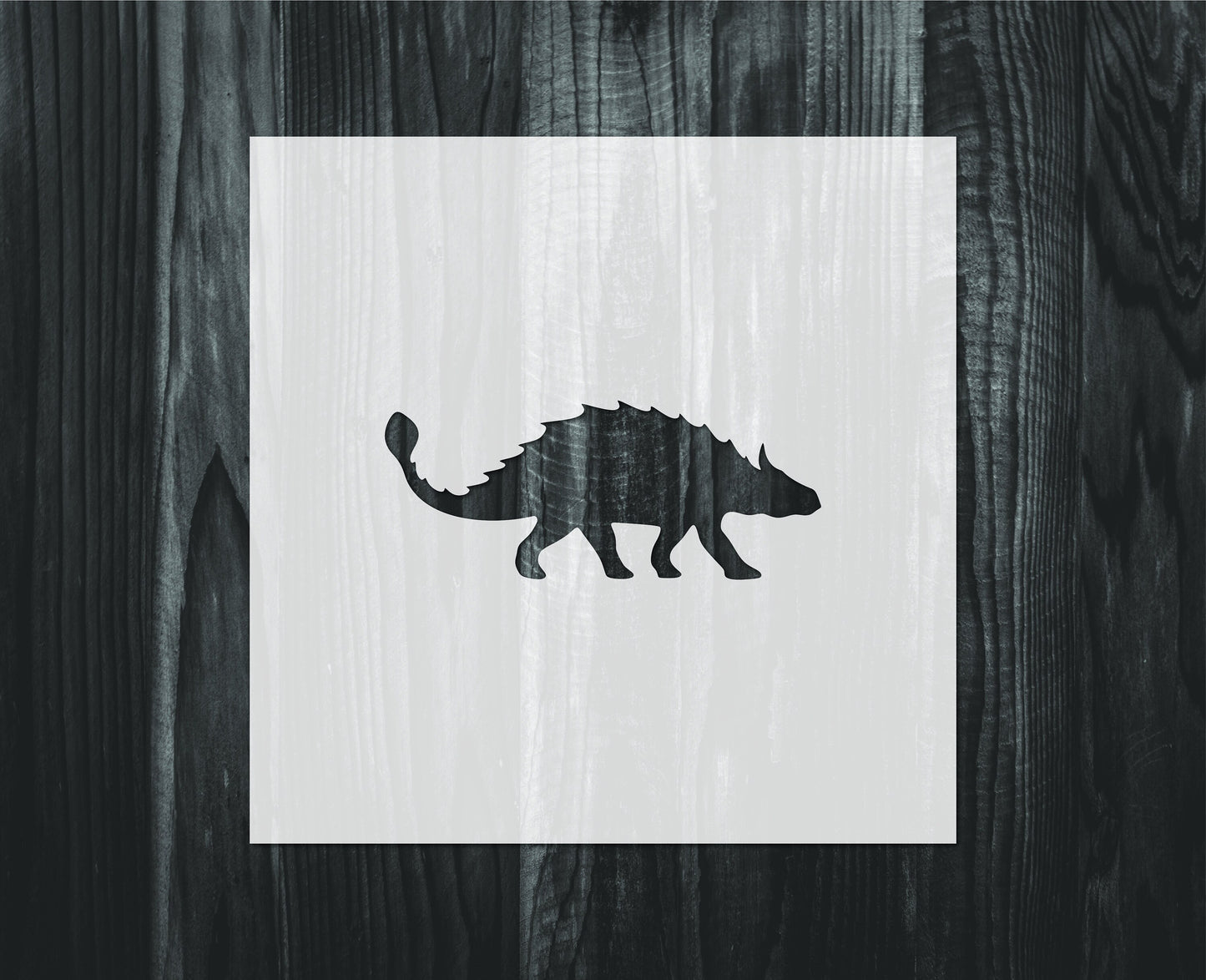 Ankylosaurs stencil, Mylar reusable stencil, Stencil, FAST SHIPPING