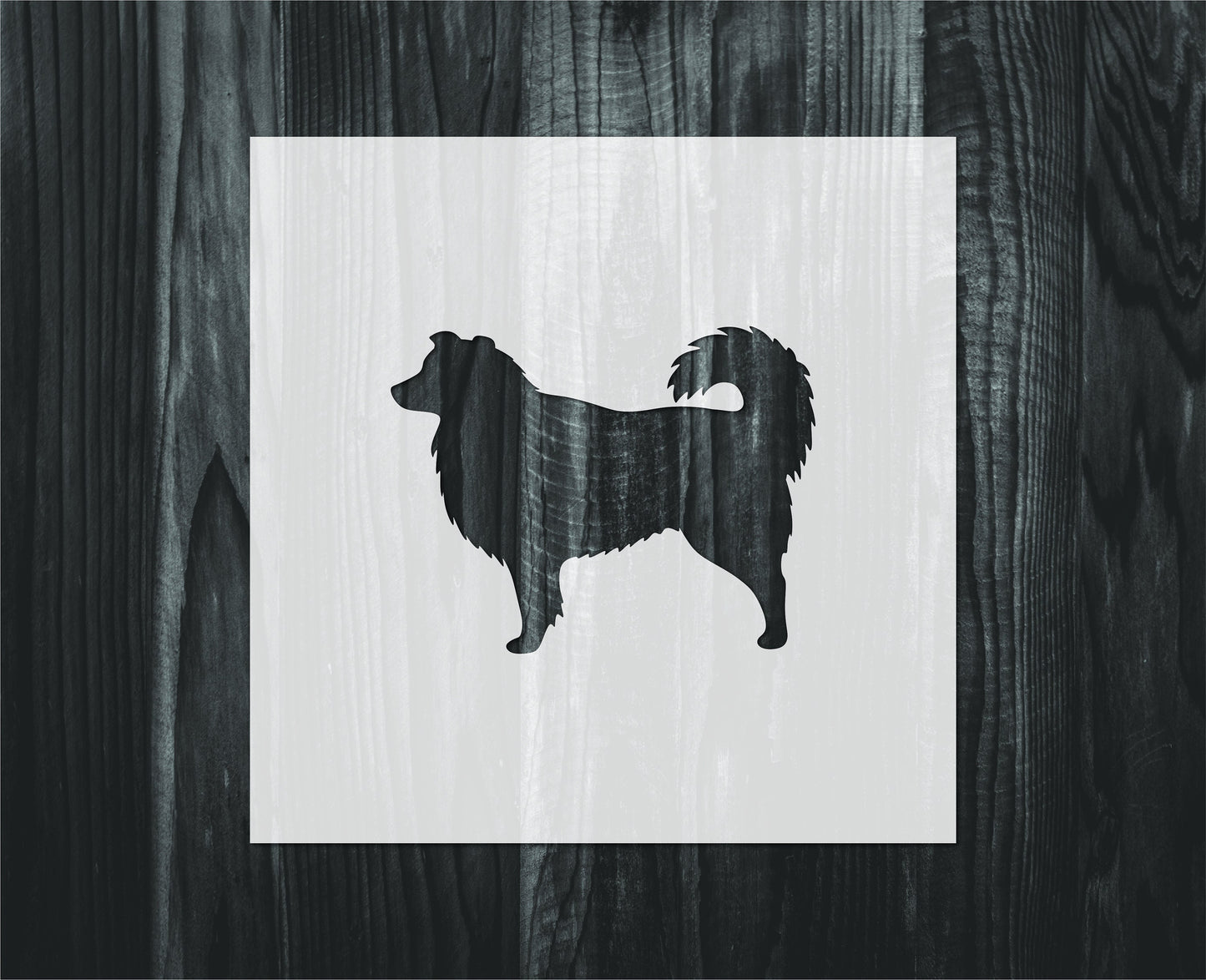 Australian Shepard stencil, Mylar reusable stencil, Stencil, FAST SHIPPING