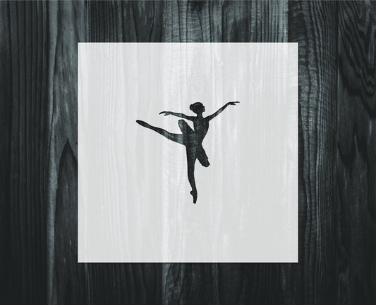 Ballerina stencil, Mylar reusable stencil, Stencil, FAST SHIPPING