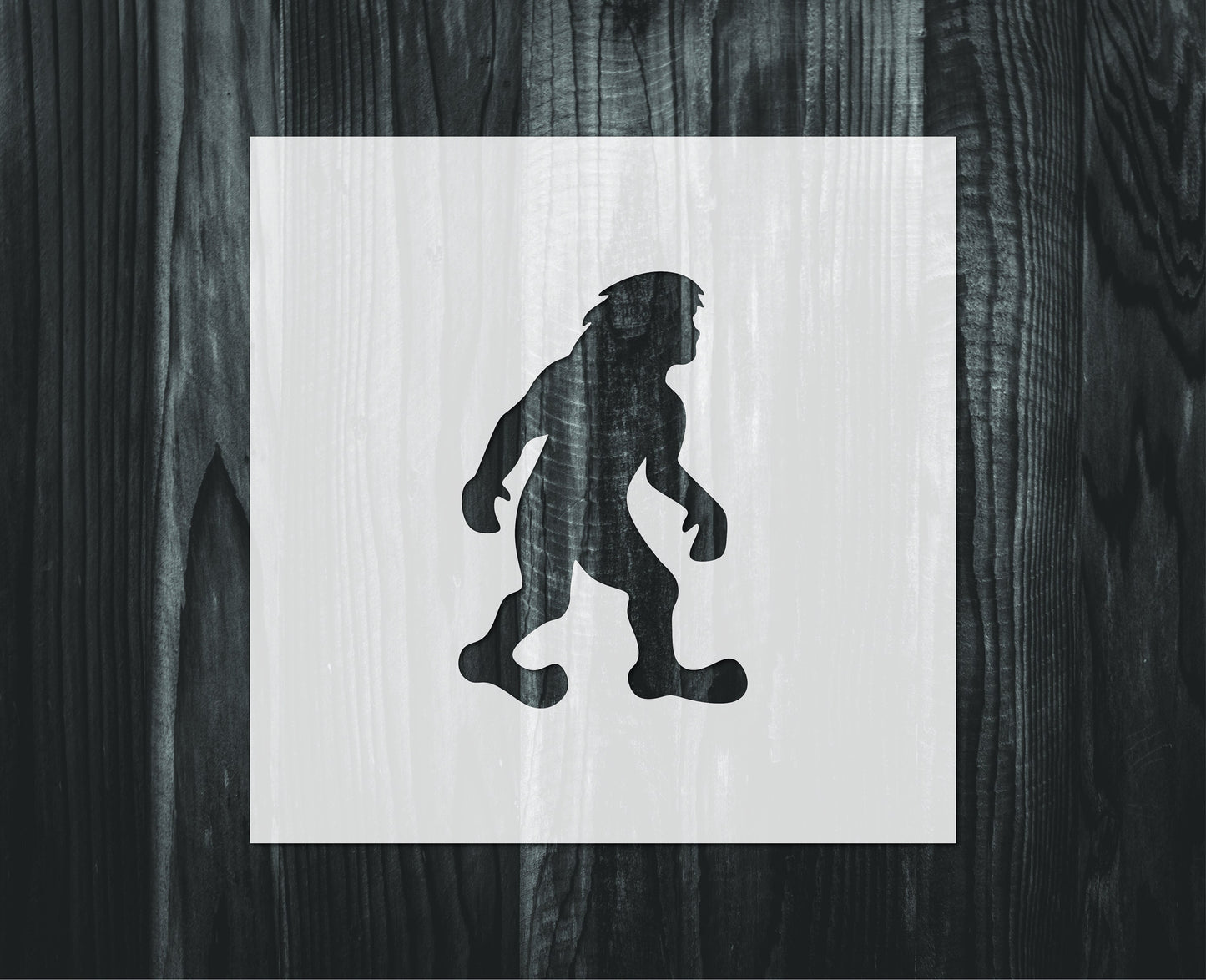 Bigfoot stencil, Mylar reusable stencil, Stencil, FAST SHIPPING