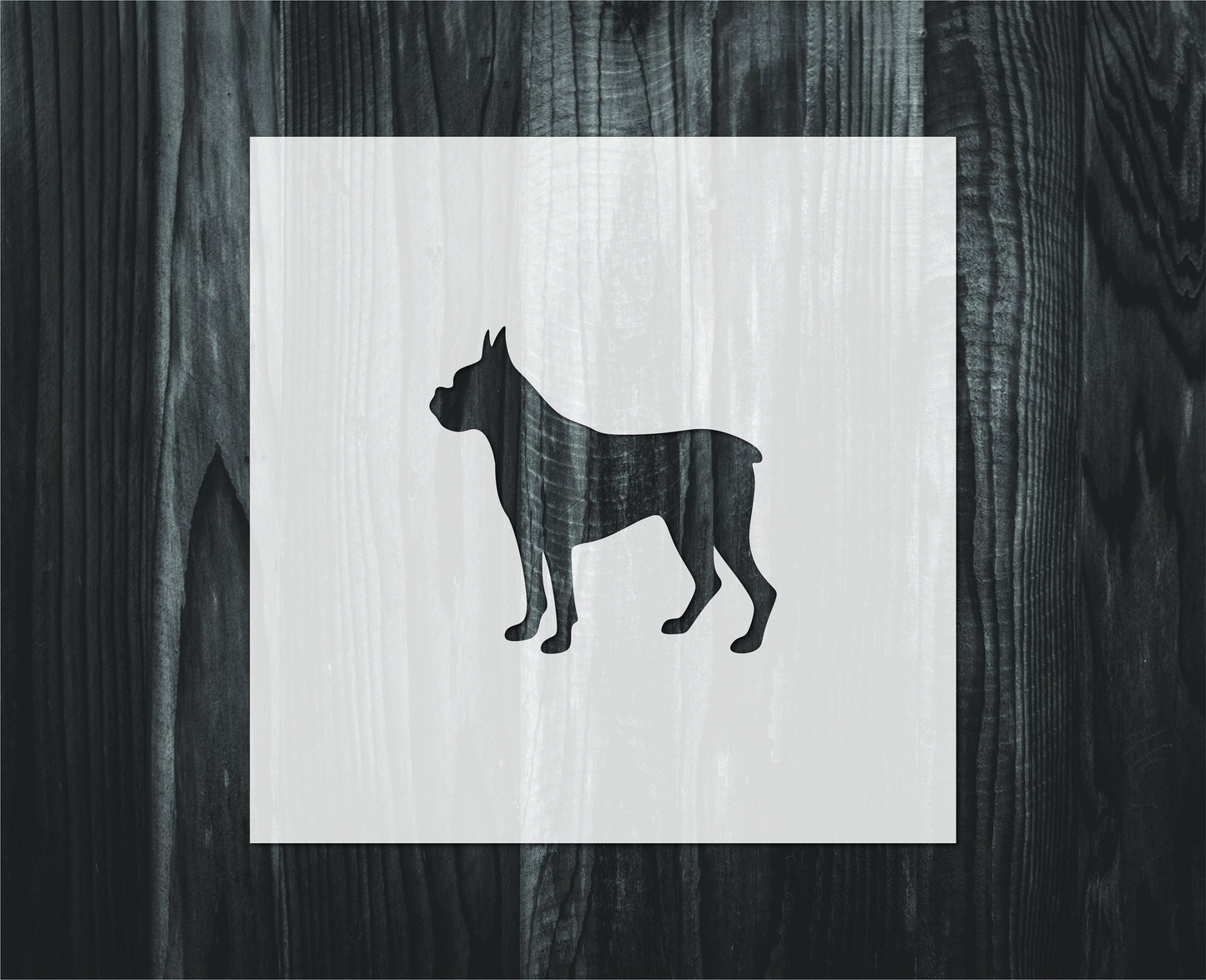 Boxer Dog stencil, Mylar reusable stencil, Stencil, FAST SHIPPING