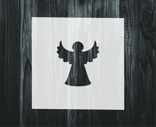 Christmas Tree Angel stencil, Mylar reusable stencil, Stencil, FAST SHIPPING