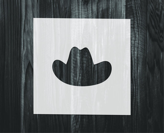 Cowboy hat stencil, Mylar reusable stencil, Stencil, FAST SHIPPING