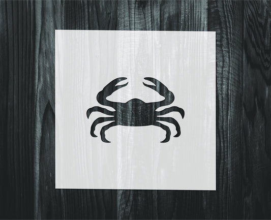 Crab stencil, Mylar reusable stencil, Stencil, FAST SHIPPING