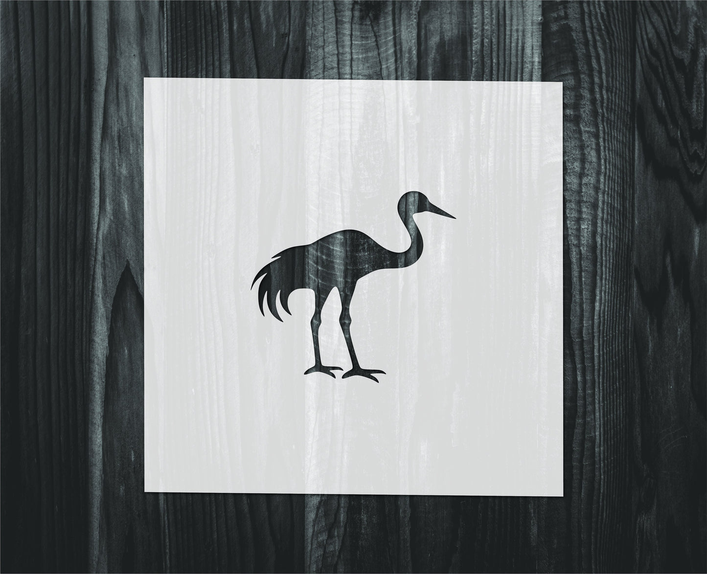 Crane stencil, Mylar reusable stencil, Stencil, FAST SHIPPING