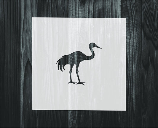 Crane stencil, Mylar reusable stencil, Stencil, FAST SHIPPING