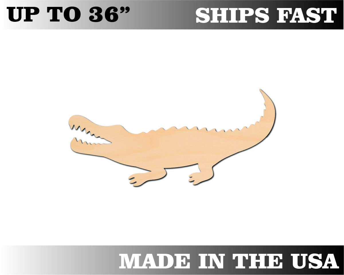 Unfinished Wooden Alligator Shape | Craft Supply **Bulk Pricing Available**  SHIPS FAST*thicknesses are NOMINAL*