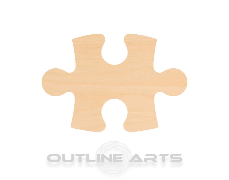 Unfinished Wooden Puzzle Piece Shape | Craft Supply **Bulk Pricing Available**  SHIPS FAST. ***Pieces don’t fit together***