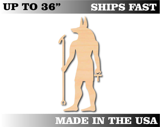 Unfinished Wooden Anubis Shape | Craft Supply **Bulk Pricing Available**  SHIPS FAST*thicknesses are NOMINAL*