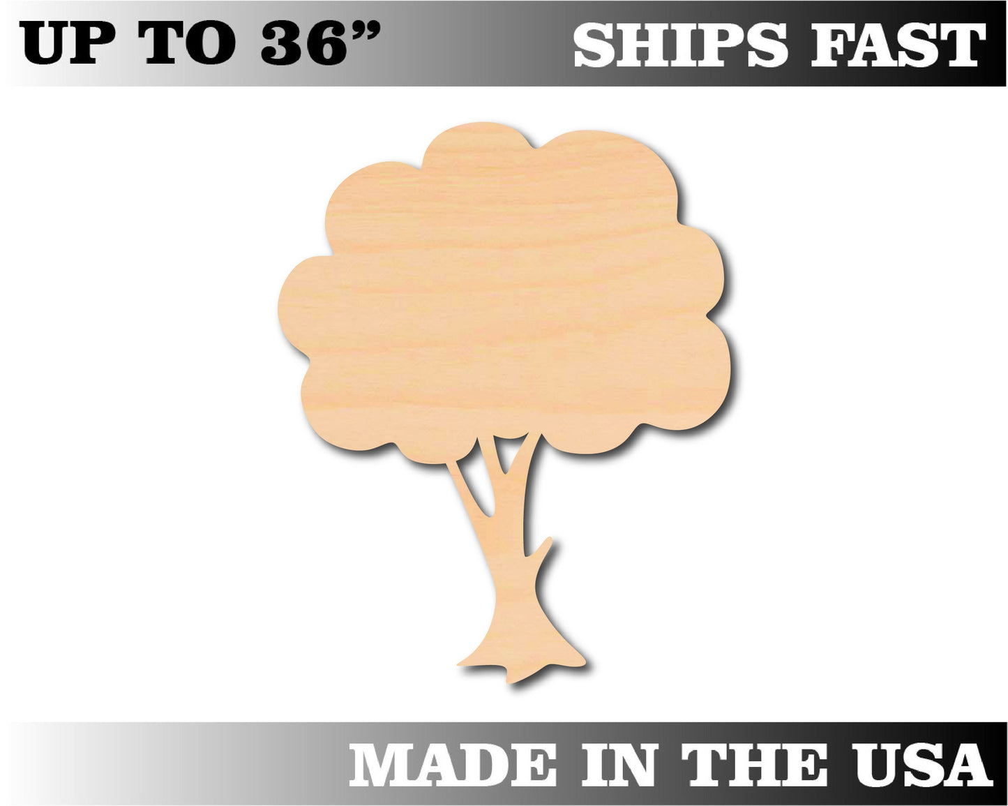 Unfinished Wooden Apple Tree Shape | Craft Supply **Bulk Pricing Available**  SHIPS FAST*thicknesses are NOMINAL*