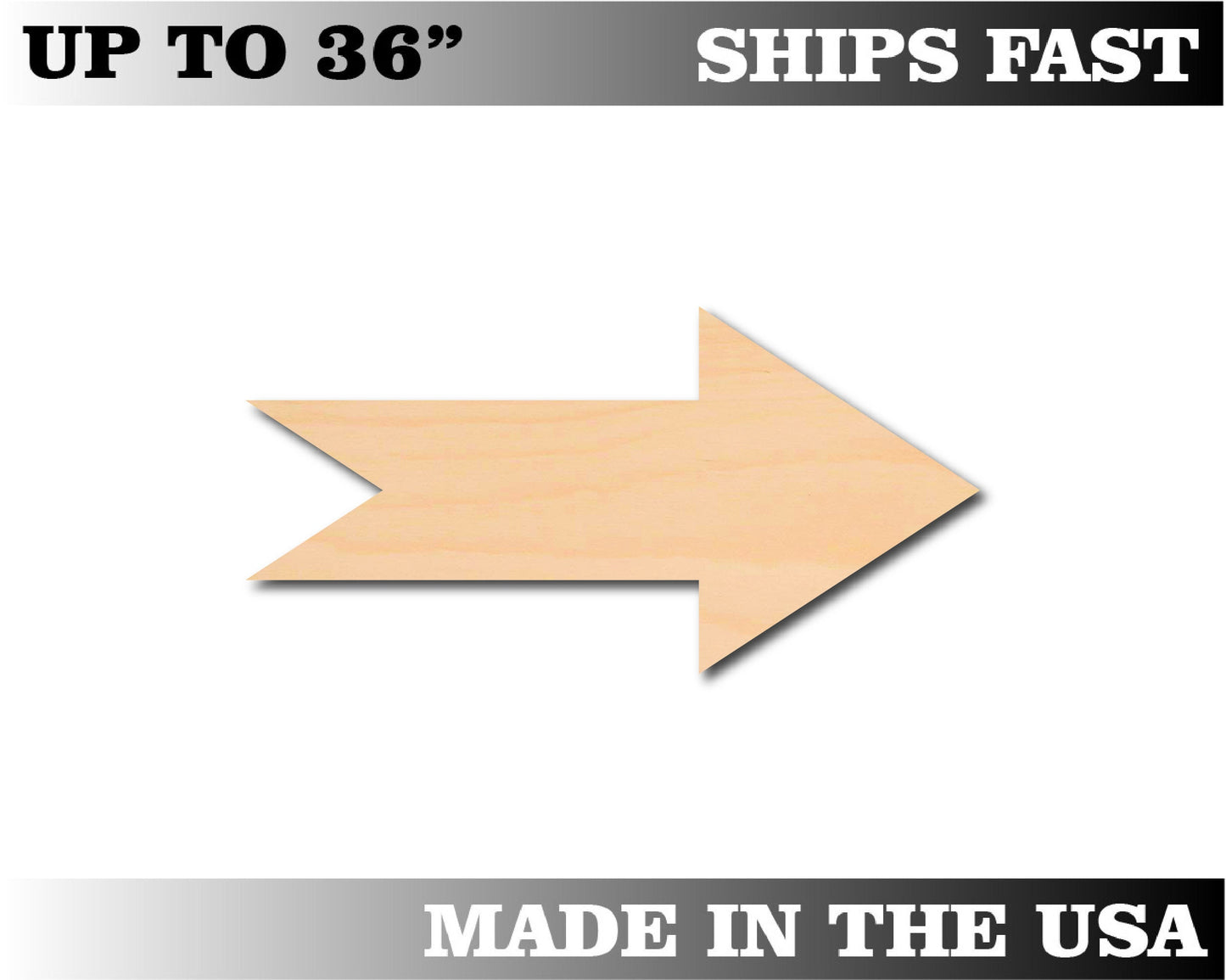 Unfinished Wooden Arrow Shape | Craft Supply **Bulk Pricing Available**  SHIPS FAST*thicknesses are NOMINAL*