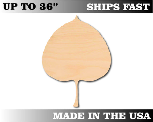 Unfinished Wooden Aspen Leaf Shape | Craft Supply **Bulk Pricing Available**  SHIPS FAST*thicknesses are NOMINAL*