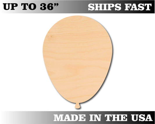 Unfinished Wooden Balloon Shape | Craft Supply **Bulk Pricing Available**  SHIPS FAST*thicknesses are NOMINAL*