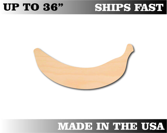Unfinished Wooden Banana Shape | Craft Supply **Bulk Pricing Available**  SHIPS FAST*thicknesses are NOMINAL*