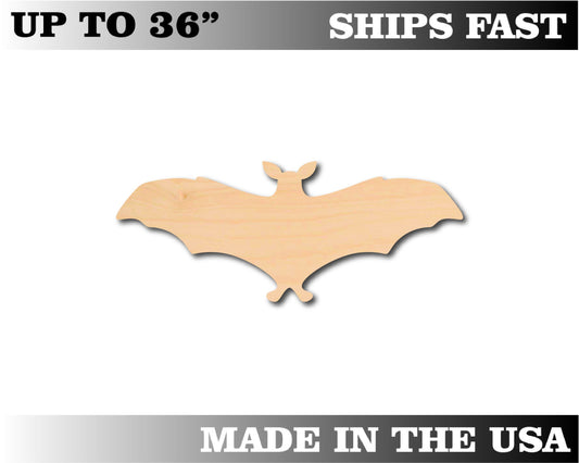 Unfinished Wooden Bat 2 Shape | Craft Supply **Bulk Pricing Available**  SHIPS FAST*thicknesses are NOMINAL*