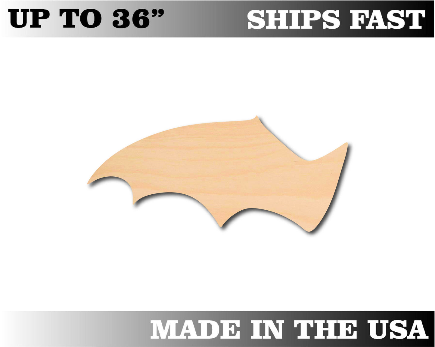 Unfinished Wooden Bat Wing Shape | Craft Supply **Bulk Pricing Available**  SHIPS FAST*thicknesses are NOMINAL*