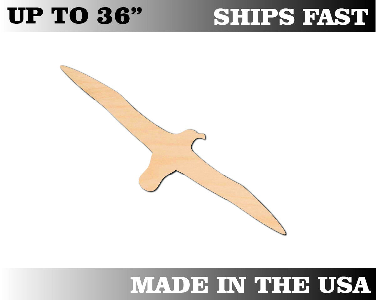 Unfinished Wooden Albatross Shape | Craft Supply **Bulk Pricing Available**  SHIPS FAST*thicknesses are NOMINAL*