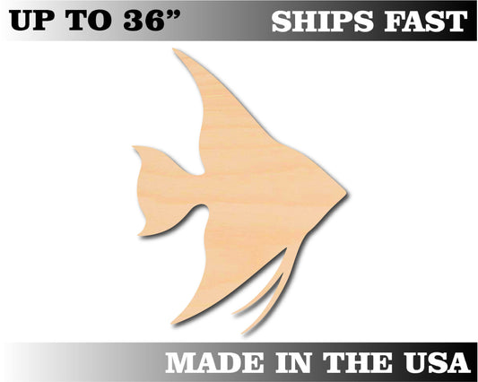 Unfinished Wooden Anglefish Shape | Craft Supply **Bulk Pricing Available**  SHIPS FAST*thicknesses are NOMINAL*