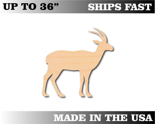 Unfinished Wooden Antelope Shape | Craft Supply **Bulk Pricing Available**  SHIPS FAST*thicknesses are NOMINAL*