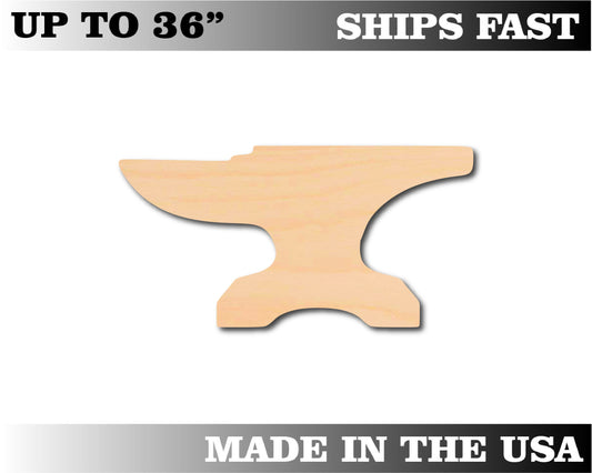 Unfinished Wooden Anvil Shape | Craft Supply **Bulk Pricing Available**  SHIPS FAST*thicknesses are NOMINAL*