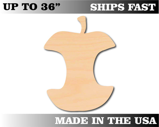 Unfinished Wooden Apple Core Shape | Craft Supply **Bulk Pricing Available**  SHIPS FAST*thicknesses are NOMINAL*