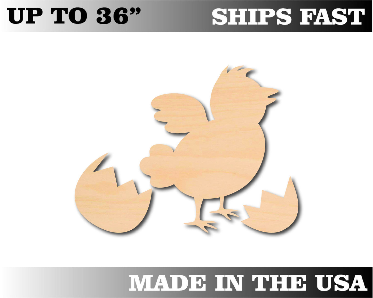 Unfinished Wooden Baby Chick Shape | Craft Supply **Bulk Pricing Available**  SHIPS FAST*thicknesses are NOMINAL*