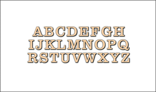 Unfinished Wooden Capital Letters 2 Shape | Craft Supply **Bulk Pricing Available**  SHIPS FAST
