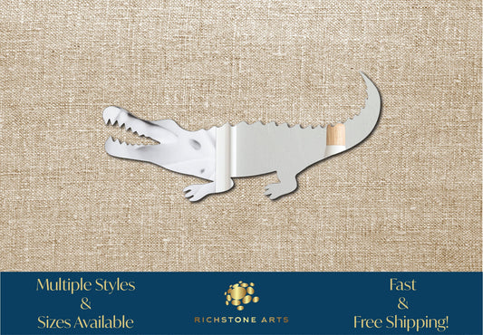 Decorative Alligator Shaped Acrylic Mirror | Many Shapes Available