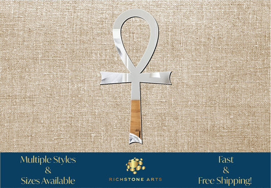 Decorative Ankh Symbol Shaped Acrylic Mirror | Many Shapes Available