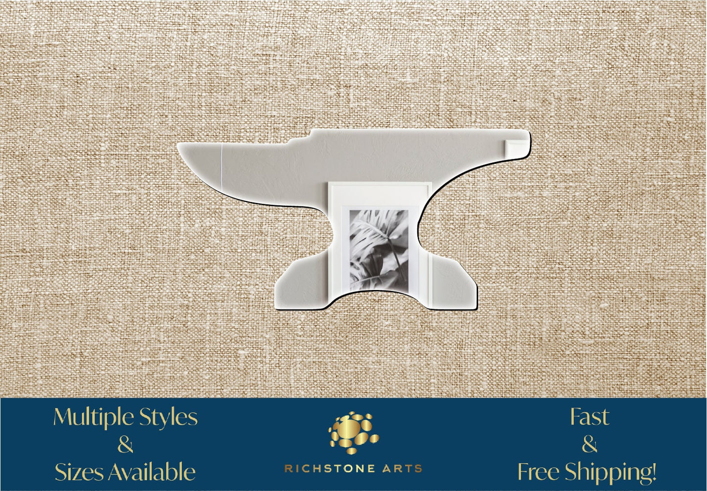 Decorative Anvil Shaped Acrylic Mirror | Many Shapes Available