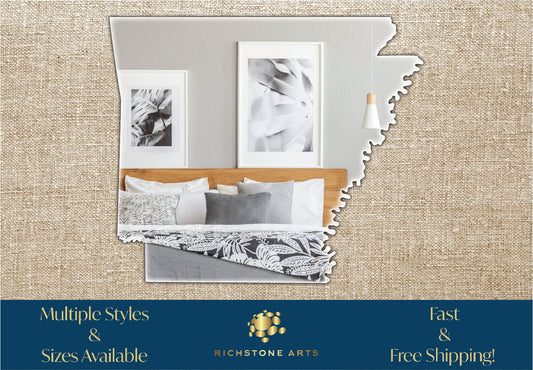 Decorative Arkansas Shaped Acrylic Mirror | Many Shapes Available