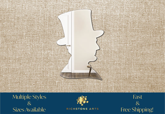 Decorative Abraham Lincoln Shaped Acrylic Mirror | Many Shapes Available