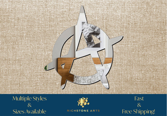 Decorative Anarchy Shaped Acrylic Mirror | Many Shapes Available