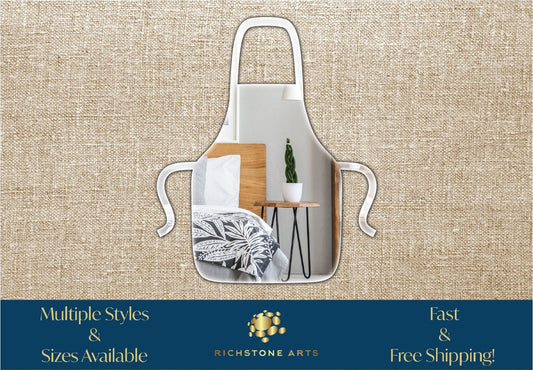 Decorative Apron Shaped Acrylic Mirror | Many Shapes Available