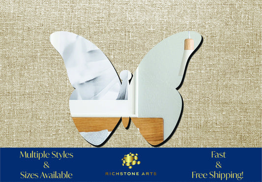 Decorative Butterfly Shaped Acrylic Mirror | Many Shapes Available