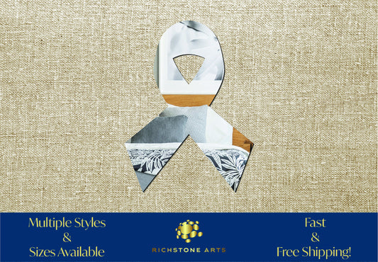 Decorative Cancer Ribbon Shaped Acrylic Mirror | Many Shapes Available