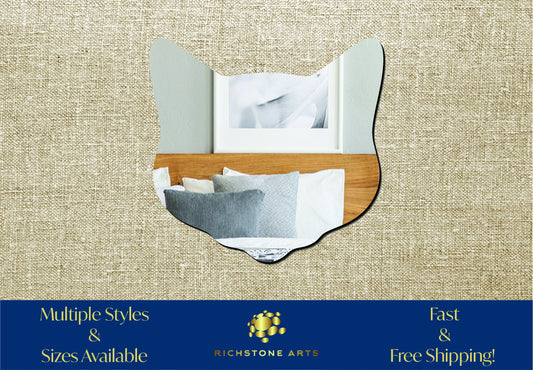 Decorative Cat head Shaped Acrylic Mirror | Many Shapes Available