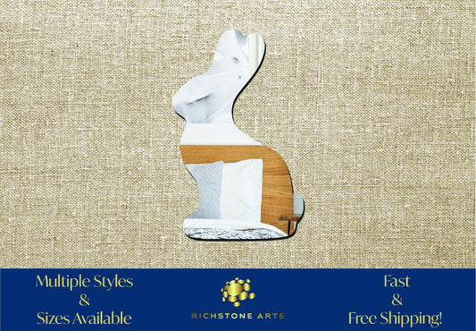 Decorative Chocolate Bunny Shaped Acrylic Mirror | Many Shapes Available