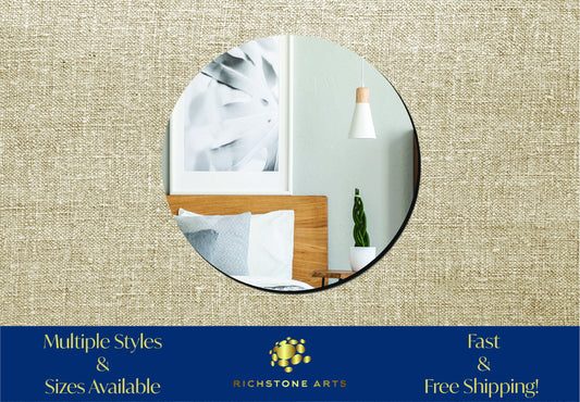 Decorative CIrcle Shaped Acrylic Mirror | Many Shapes Available