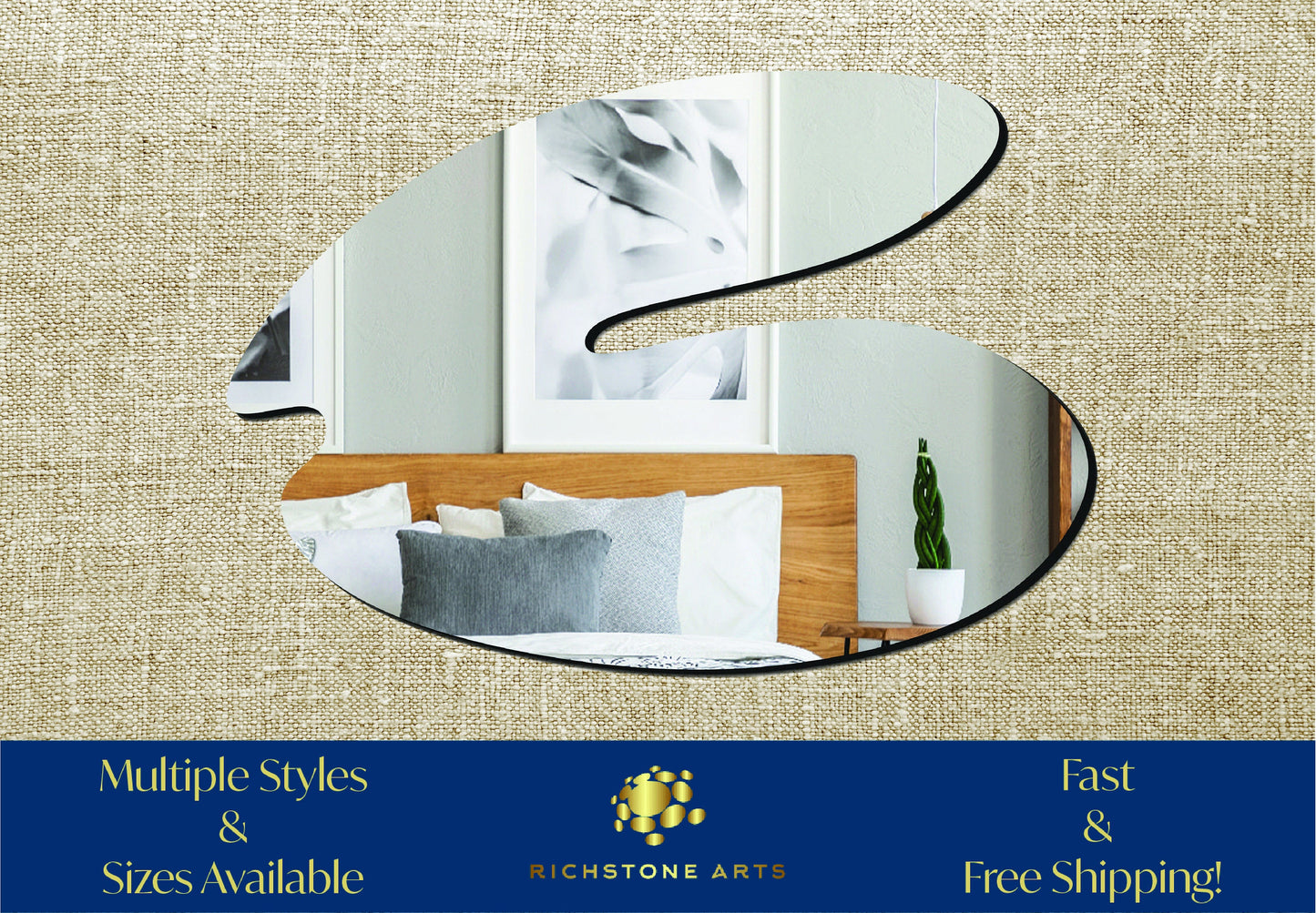 Decorative Clam Shaped Acrylic Mirror | Many Shapes Available