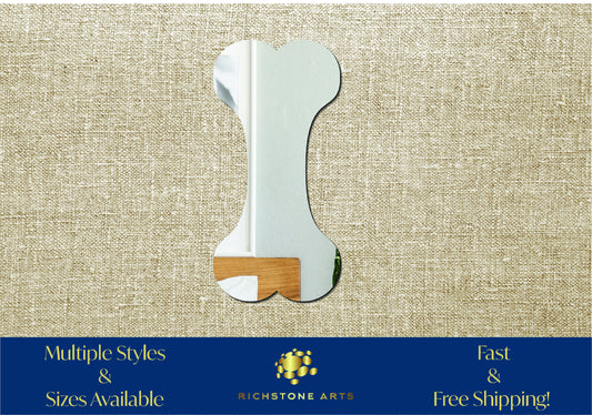 Decorative Dog Bone Shaped Acrylic Mirror | Many Shapes Available