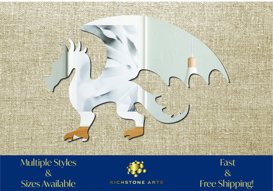 Decorative Dragon Shaped Acrylic Mirror | Many Shapes Available